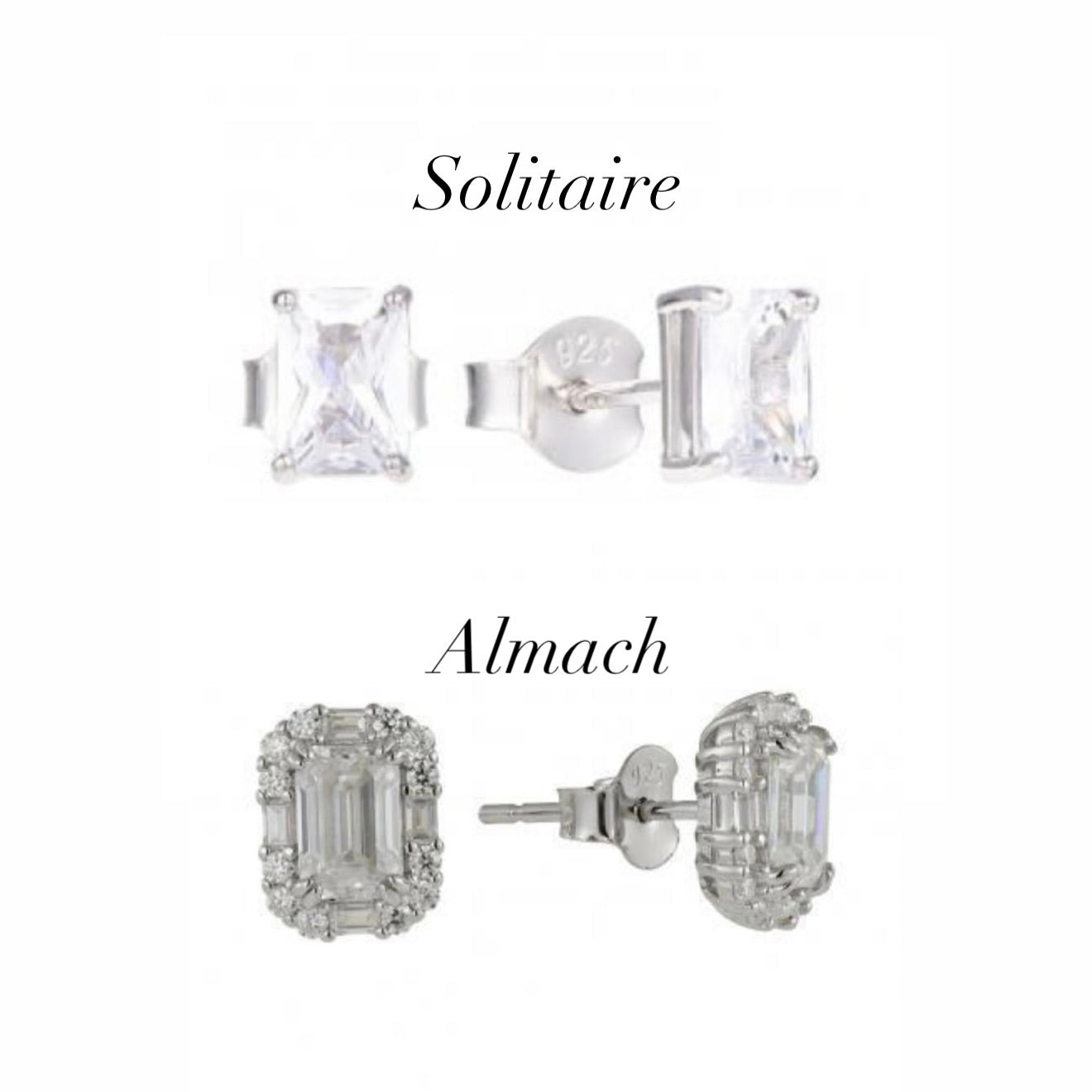 Custom Emerald Cut Earrings