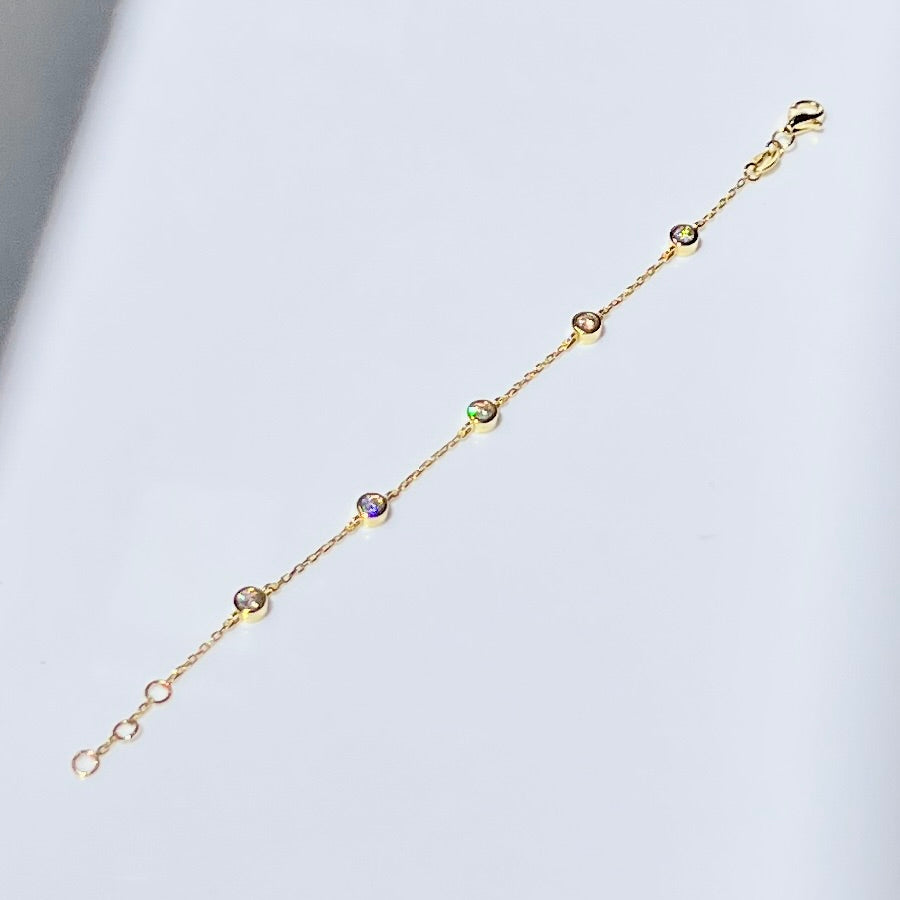 Cinq bracelet - Iolite