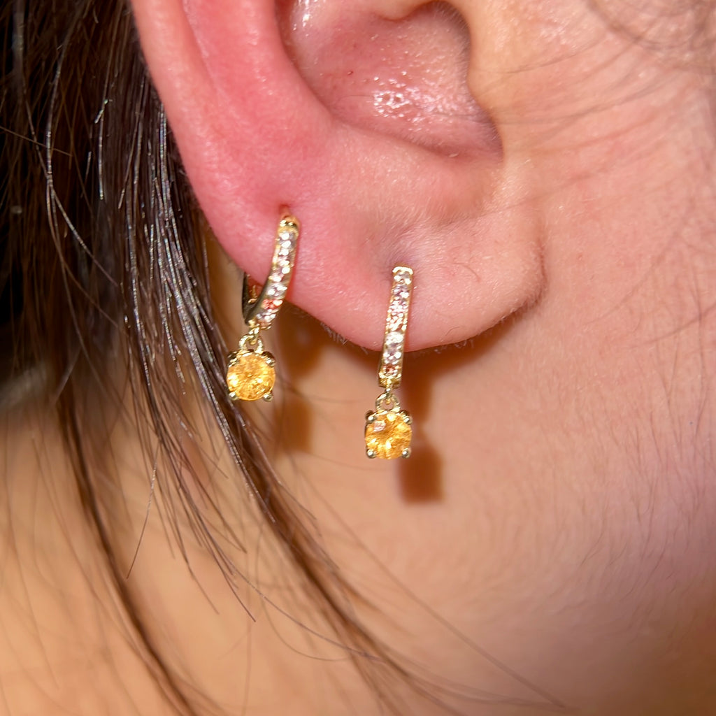 Rhea Huggie Earrings