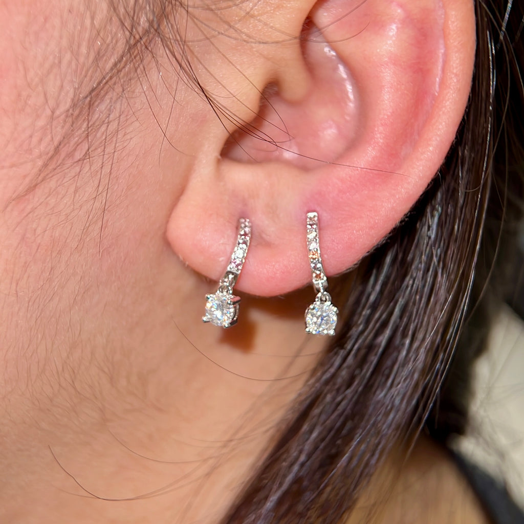 Rhea Huggie Earrings
