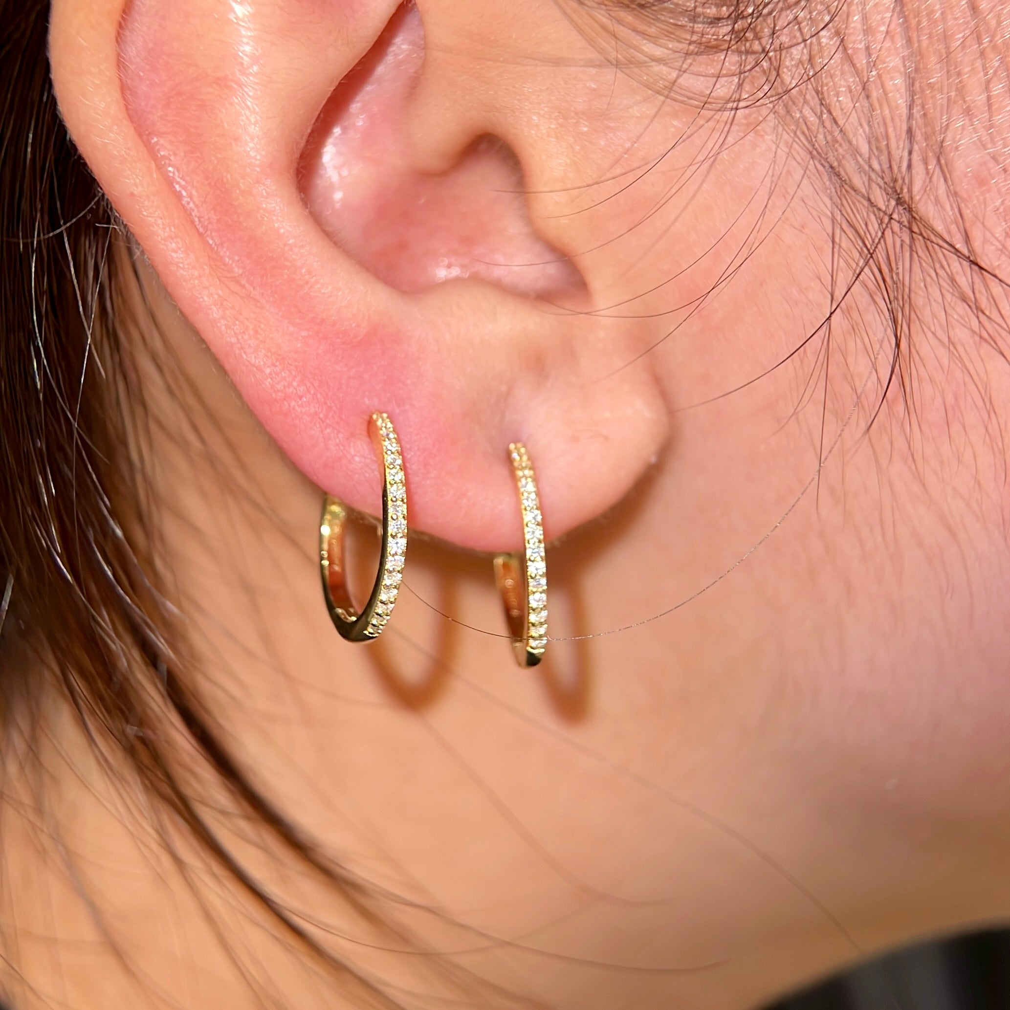 Lindsay Huggie Earrings