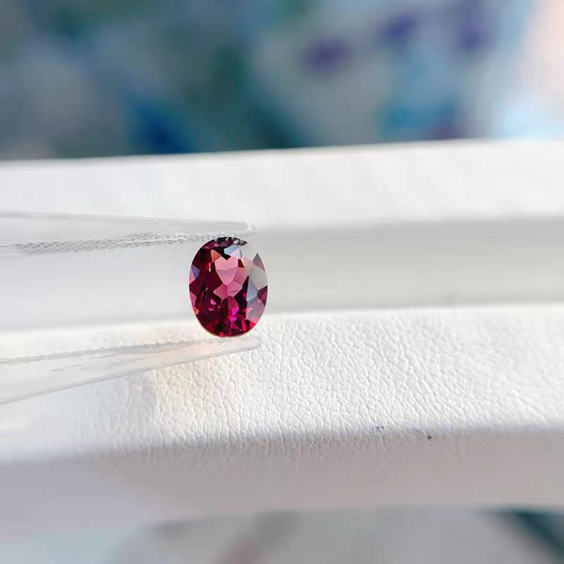 Custom Astoria Ring - Rhodolite Garnet