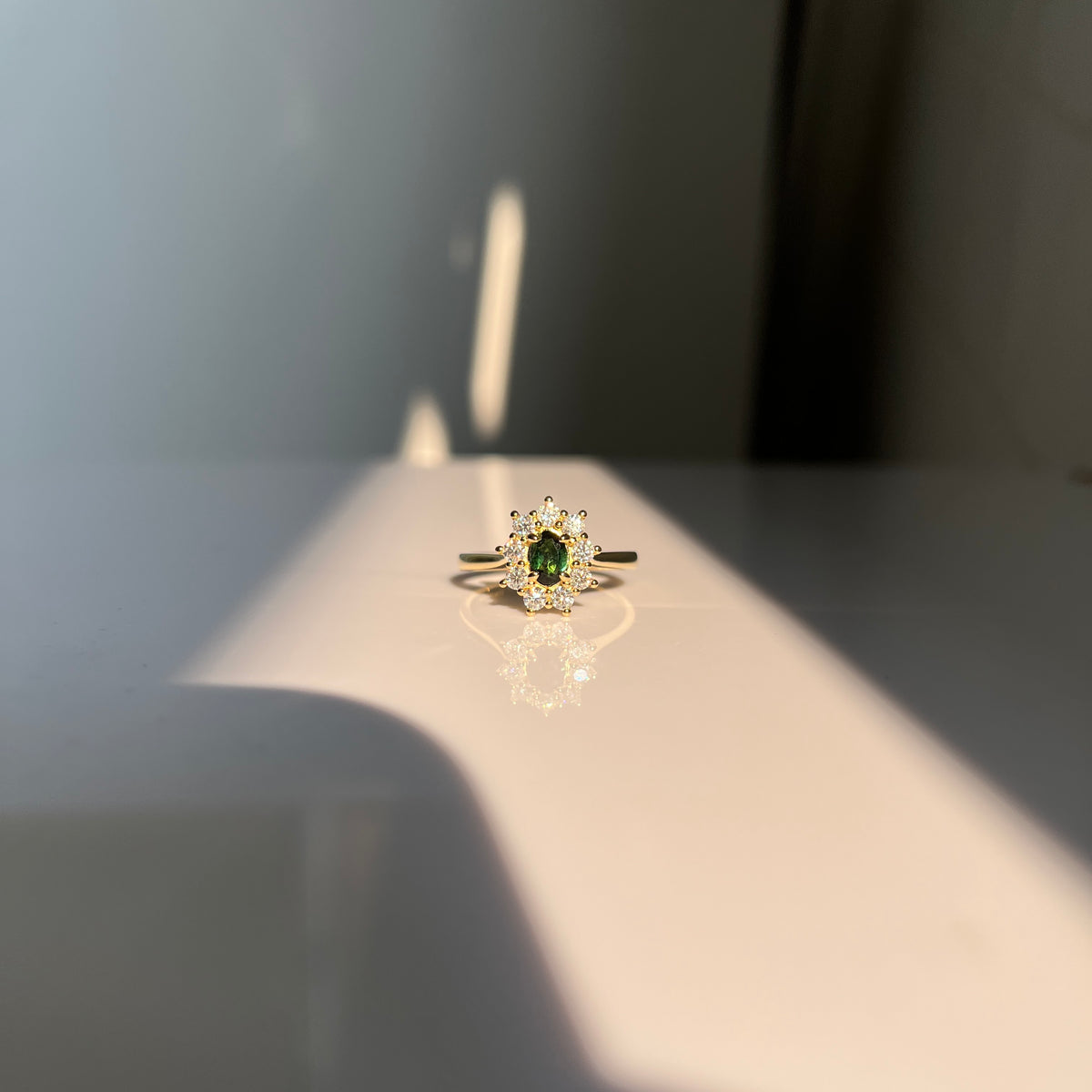 Custom Astoria Ring - Teal Tourmaline