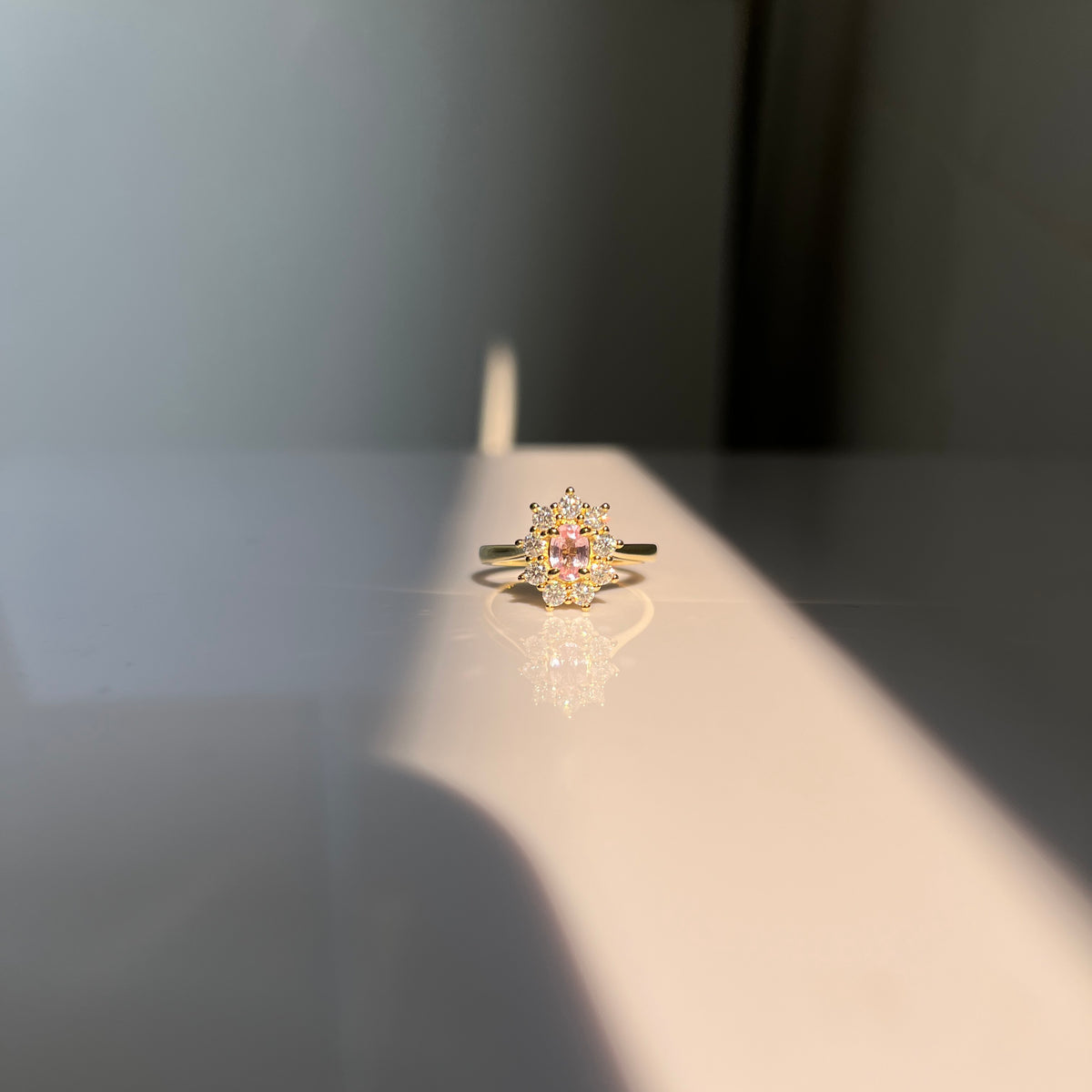Custom Astoria Ring - Light Pink Sapphire