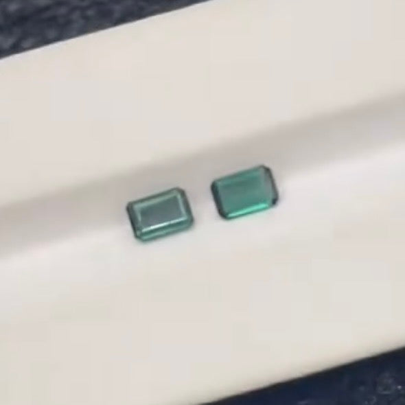 Custom Emerald Cut Earrings