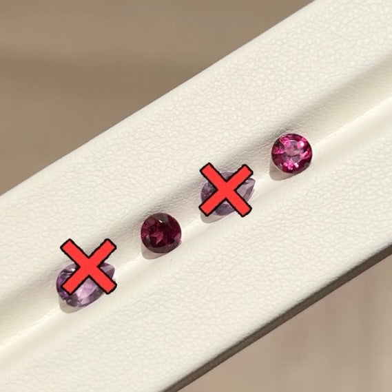Cinq bracelet - Rhodolite garnet