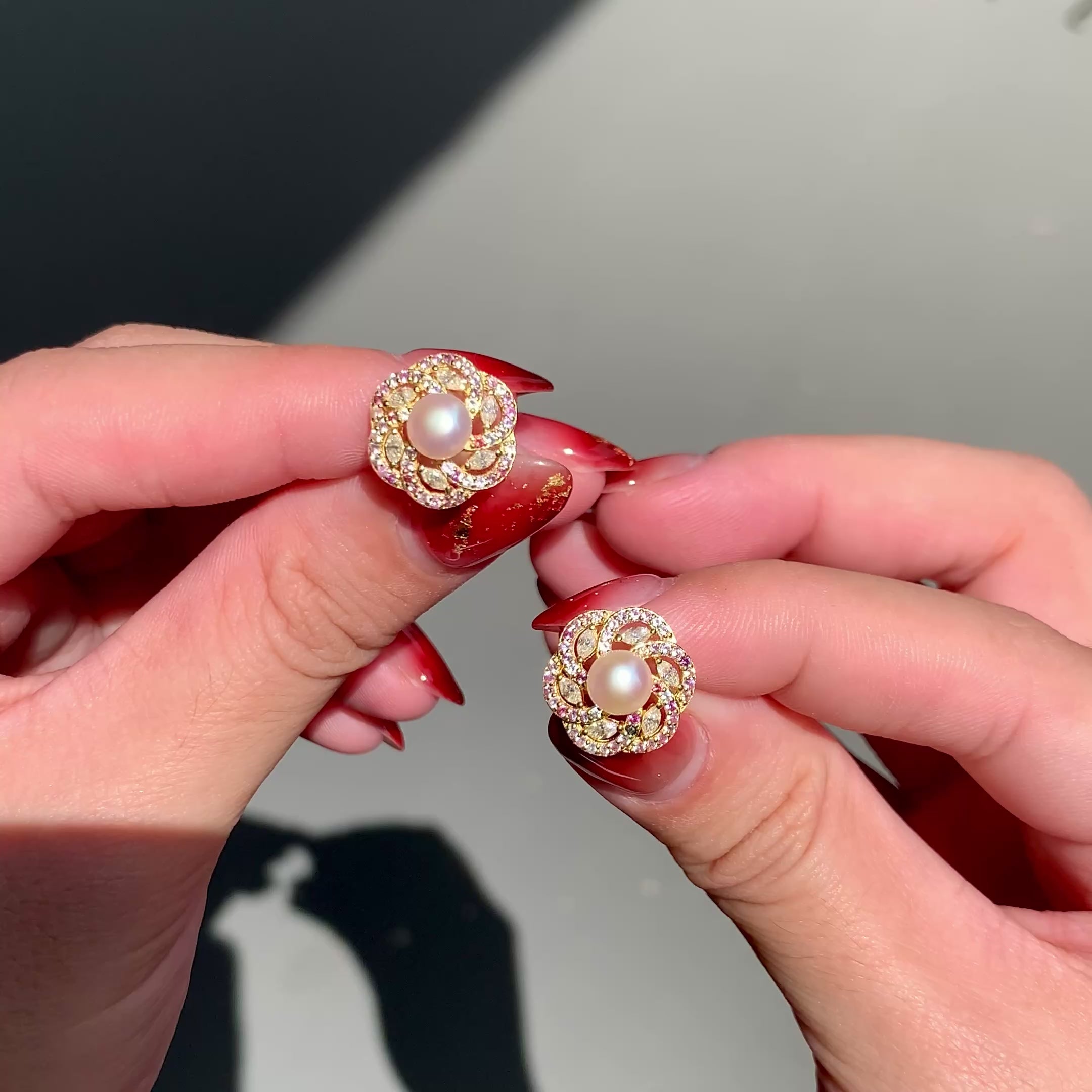 Recha stud earring