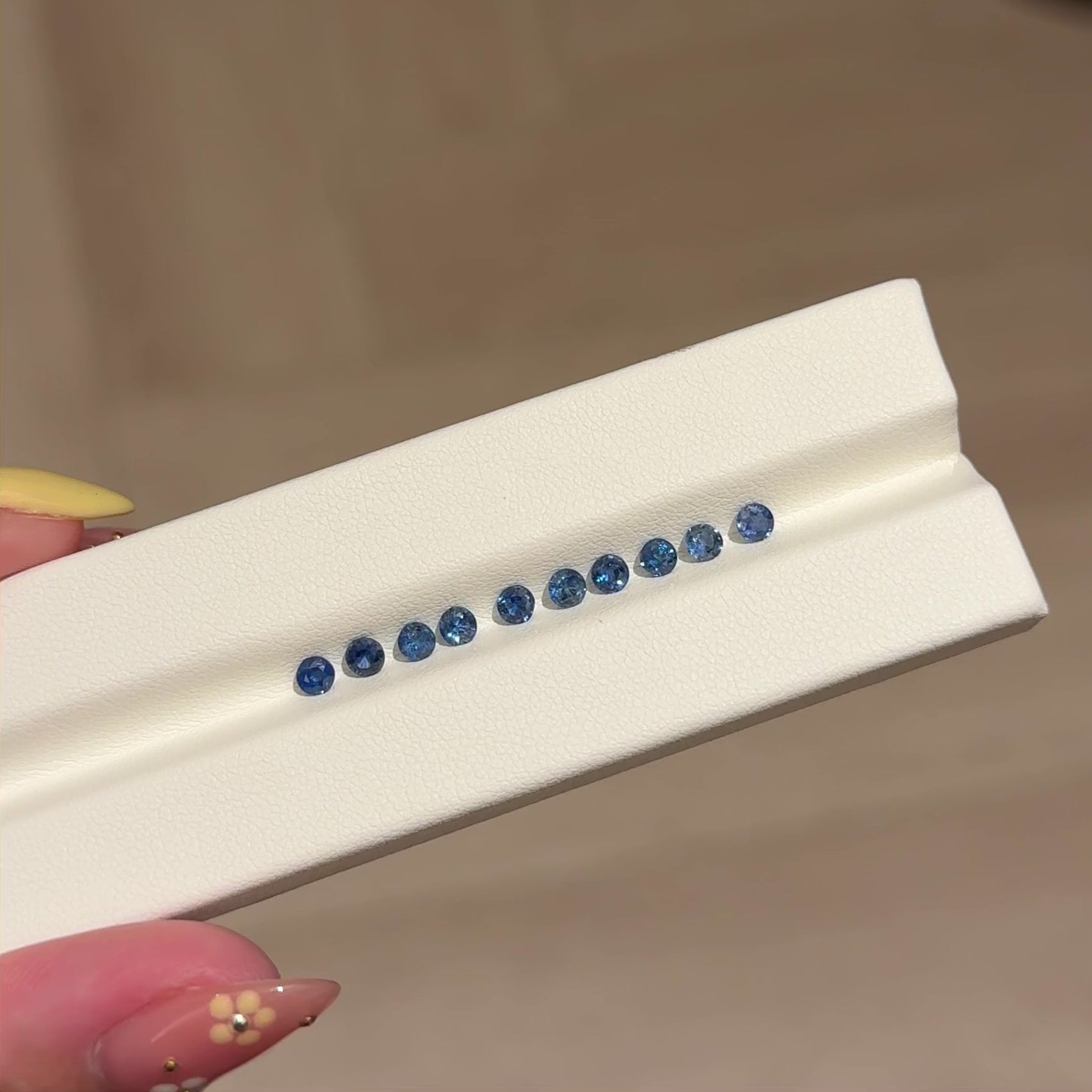 Cinq bracelet - Blue sapphire