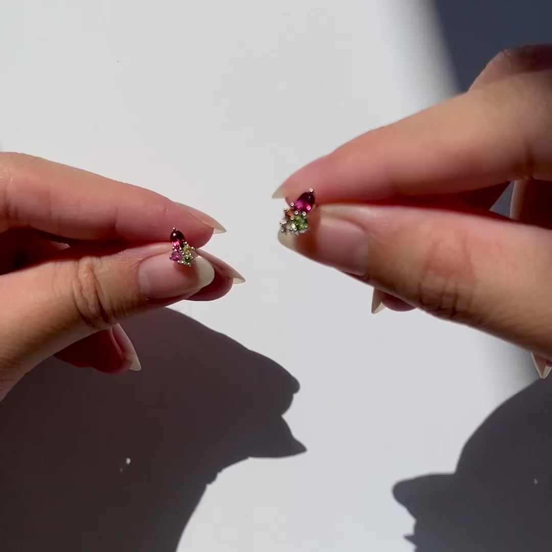 Lynx stud earring