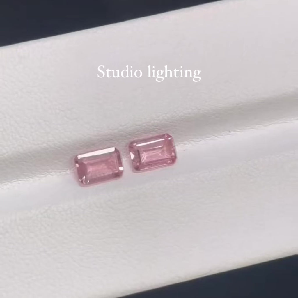 Custom Emerald Cut Earrings