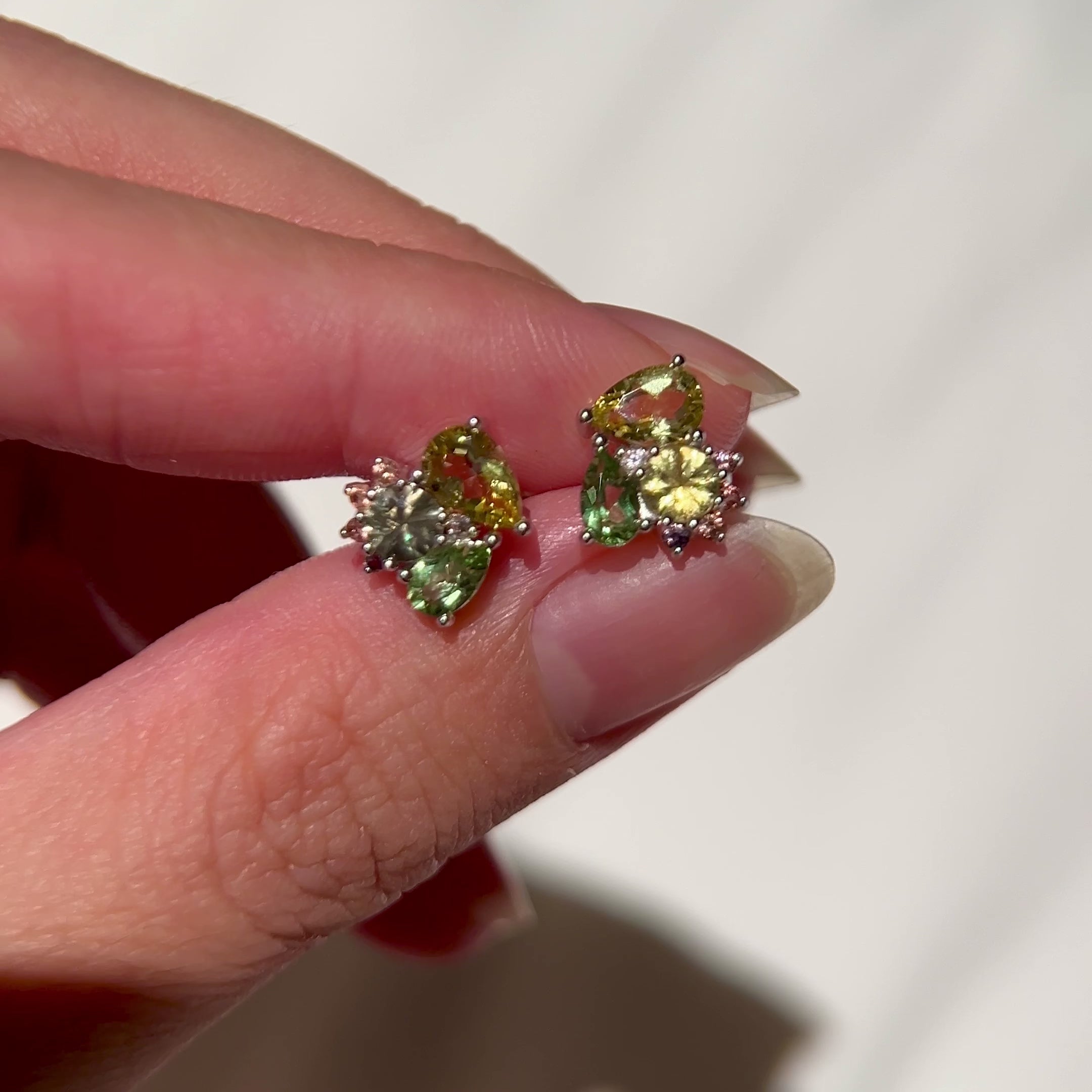 Libra stud earring