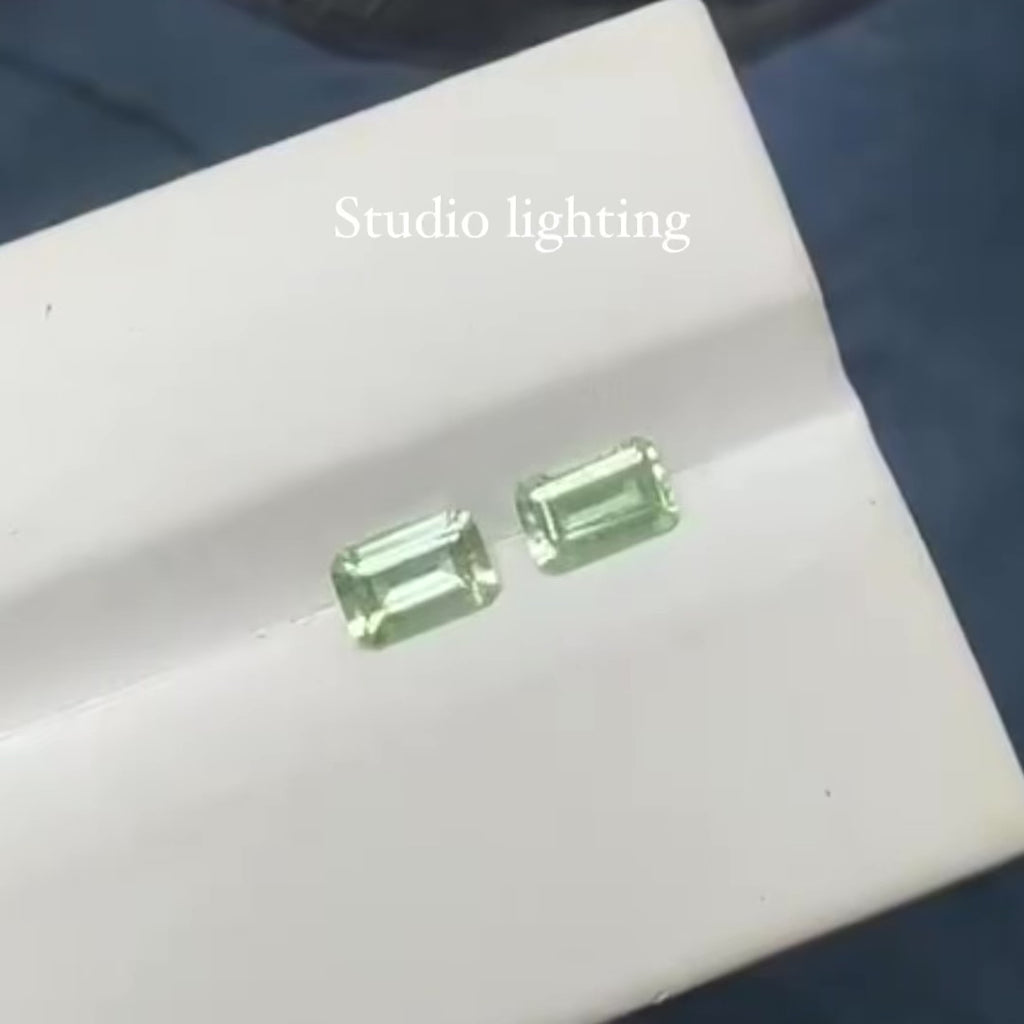 Custom Emerald Cut Earrings