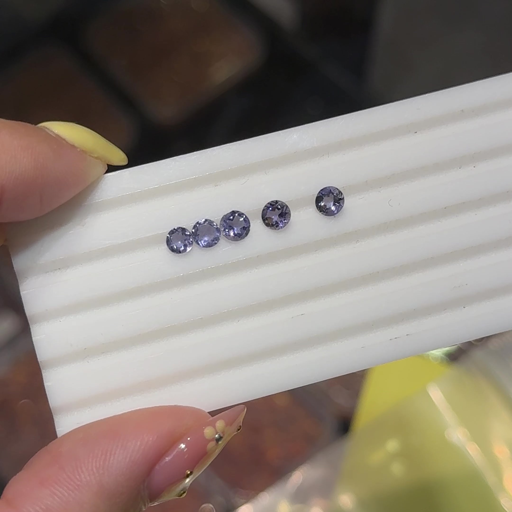 Cinq bracelet - Iolite