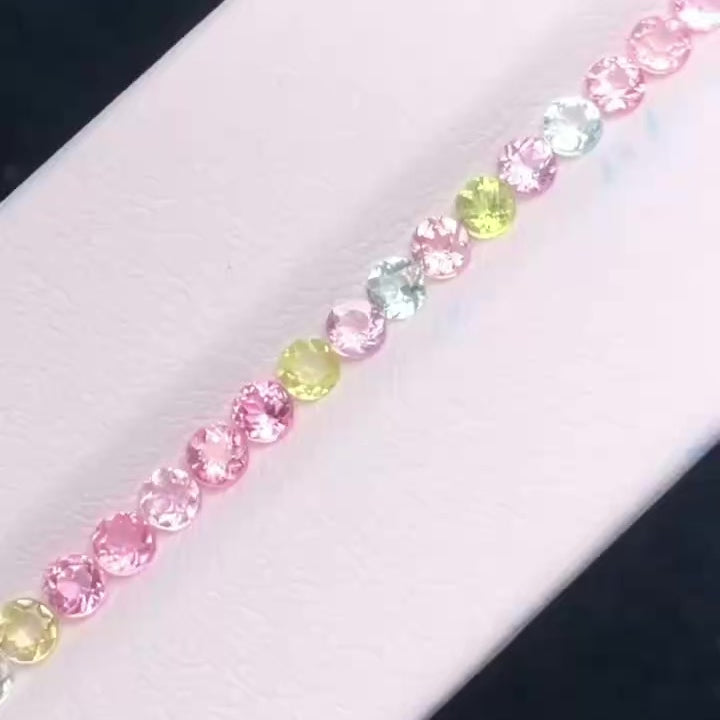 Tennis bracelet - Marcaron Tourmaline