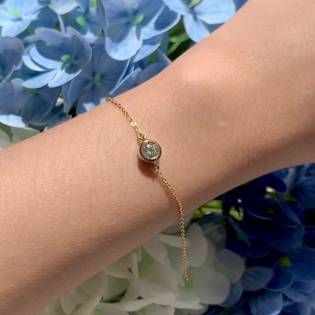 Solitaire bracelet (5mm) - Diamond
