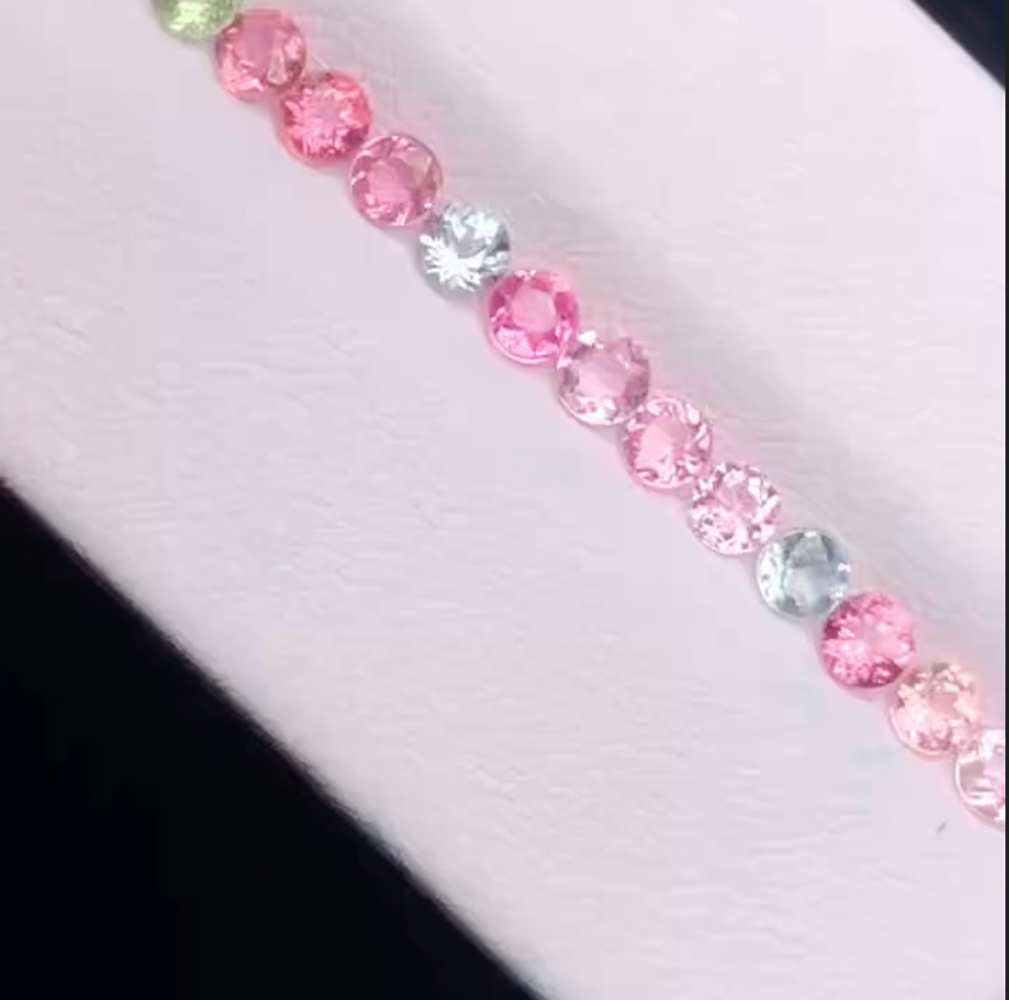 Tennis bracelet - Marcaron Tourmaline B