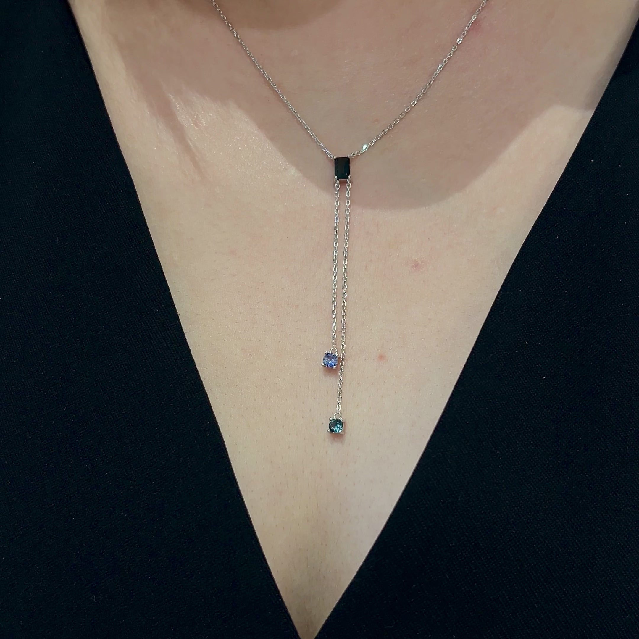 Leda lariat necklace