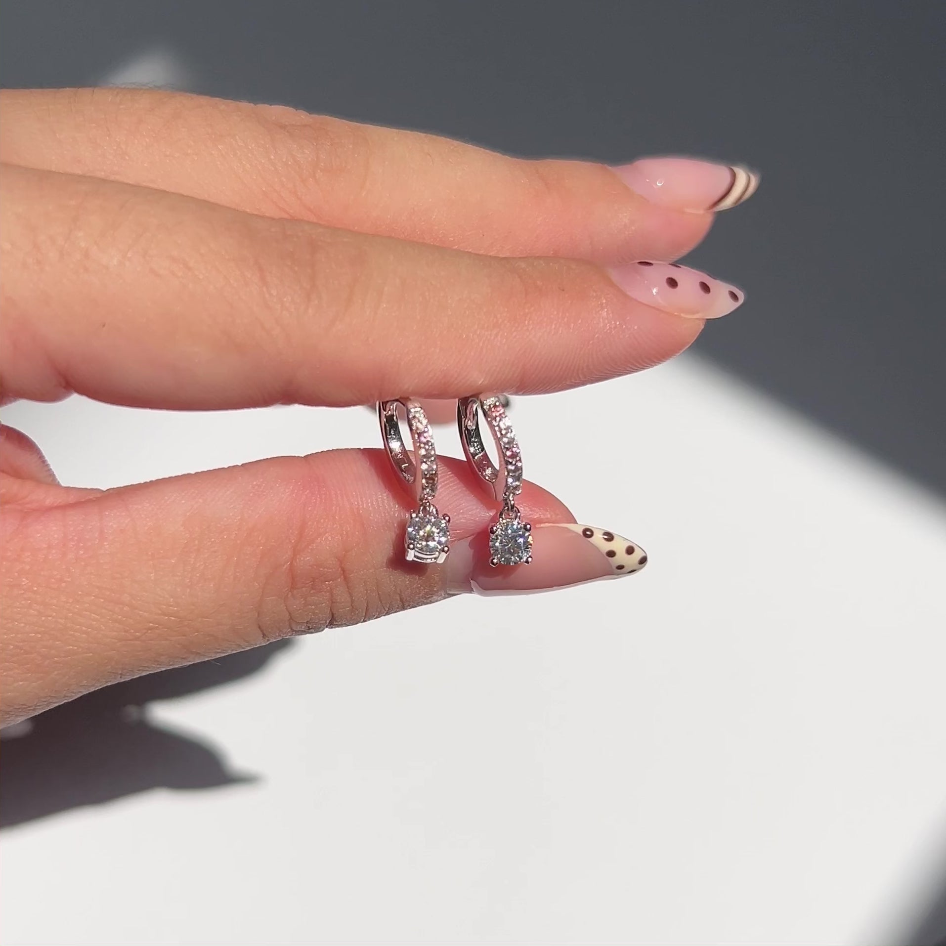 Rhea Huggie Earrings